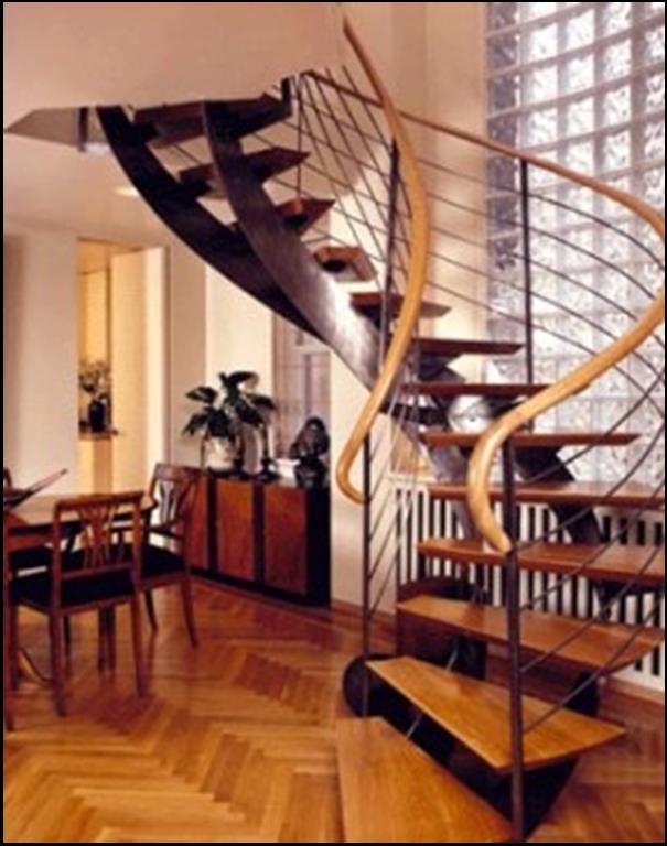 Caspi Residence - Custom Steel Stair w/ Rails