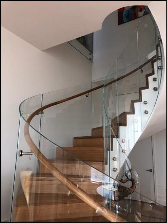 252 East 57th St NYC - Curved Glass Guard Rails